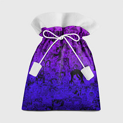 Мешок для подарков Ахегао яркий градиент, цвет: 3D-принт
