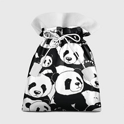 Подарочный мешок С пандами паттерн