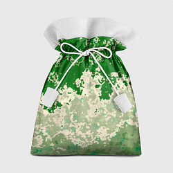 Мешок для подарков Абстракция в зелёных тонах, цвет: 3D-принт