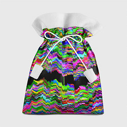 Мешок для подарков Глитч с искривлённым ртом, цвет: 3D-принт