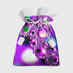 Мешок для подарков Фиолетовые пузыри, цвет: 3D-принт