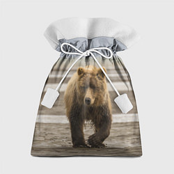 Мешок для подарков Медвежонок в аэропорту, цвет: 3D-принт