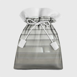 Мешок для подарков Серый паттерн из различных блоков, цвет: 3D-принт