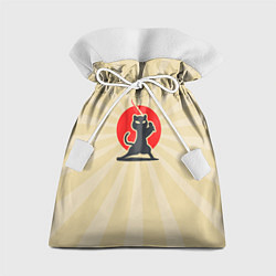 Мешок для подарков Кот-ниндзя, цвет: 3D-принт