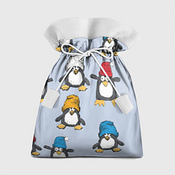 Подарочный мешок Смешные пингвины