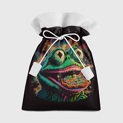 Мешок для подарков Лягушонок Пепе зомби, цвет: 3D-принт