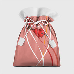 Мешок для подарков Святой Валентин для любимых, цвет: 3D-принт