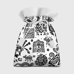 Мешок для подарков Знаки племени Майя, цвет: 3D-принт