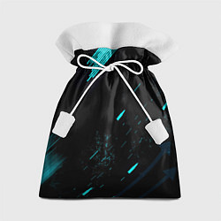 Подарочный мешок Abstraction Line blue