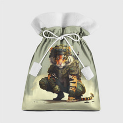 Мешок для подарков Милитари тигр, цвет: 3D-принт