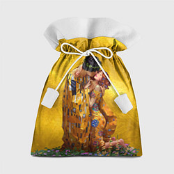 Мешок для подарков Густав Климт Поцелуй, цвет: 3D-принт