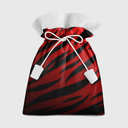 Мешок для подарков Красный градиент - языки пламени, цвет: 3D-принт