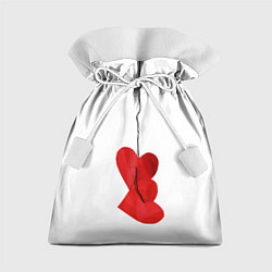 Мешок для подарков Сердца валентинки, цвет: 3D-принт