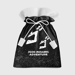 Мешок для подарков JoJo Bizarre Adventure с потертостями на темном фо, цвет: 3D-принт