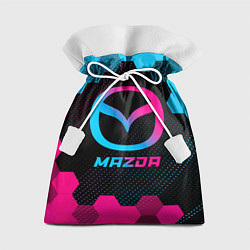 Мешок для подарков Mazda - neon gradient, цвет: 3D-принт