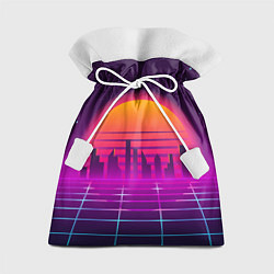 Мешок для подарков Futuristic Retro City, цвет: 3D-принт