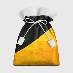 Подарочный мешок Черно-желтые масляные краски