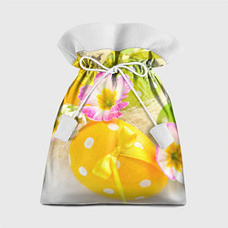 Мешок для подарков Пасхальные яйца и цветы, цвет: 3D-принт