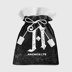 Мешок для подарков Architects с потертостями на темном фоне, цвет: 3D-принт