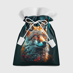 Мешок для подарков Лисица фотореализм, цвет: 3D-принт