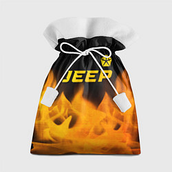 Подарочный мешок Jeep - gold gradient: символ сверху