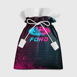 Мешок для подарков Ford - neon gradient, цвет: 3D-принт