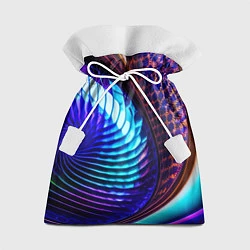 Мешок для подарков Неоновый водоворот, цвет: 3D-принт