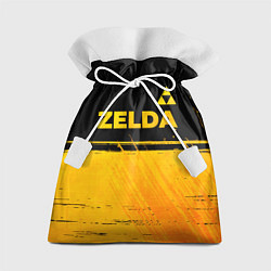 Мешок для подарков Zelda - gold gradient: символ сверху, цвет: 3D-принт