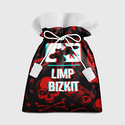 Мешок для подарков Limp Bizkit rock glitch, цвет: 3D-принт