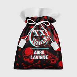 Мешок для подарков Avril Lavigne rock glitch, цвет: 3D-принт