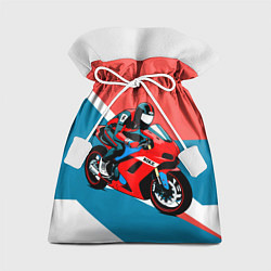 Подарочный мешок Нарисованный мотоциклист