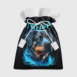 Подарочный мешок Rottweiler and lightnings