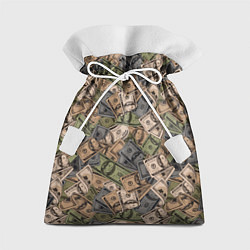 Подарочный мешок Камуфляж с банкнотой в 100 долларов