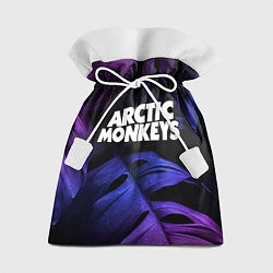 Мешок для подарков Arctic Monkeys neon monstera, цвет: 3D-принт