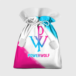 Мешок для подарков Powerwolf neon gradient style, цвет: 3D-принт