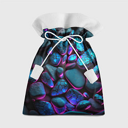 Мешок для подарков Неоновые камни, цвет: 3D-принт