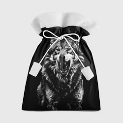 Мешок для подарков Злой волчара, цвет: 3D-принт