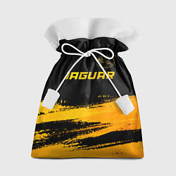 Мешок для подарков Jaguar - gold gradient: символ сверху, цвет: 3D-принт