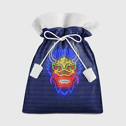 Мешок для подарков Неоновый японский дракон, цвет: 3D-принт