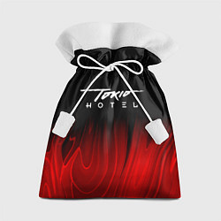 Мешок для подарков Tokio Hotel red plasma, цвет: 3D-принт