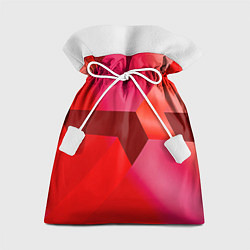 Мешок для подарков Красная геометрия, цвет: 3D-принт