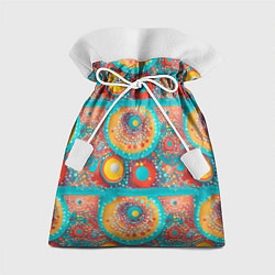 Мешок для подарков Круги полосы абстракция, цвет: 3D-принт