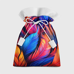 Мешок для подарков Экзотические перья, цвет: 3D-принт