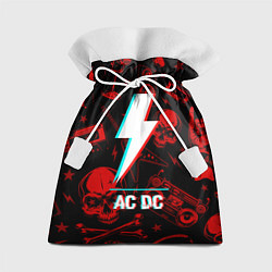 Мешок для подарков AC DC rock glitch, цвет: 3D-принт