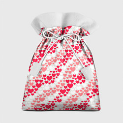 Мешок для подарков Волны Любви - сердечки, цвет: 3D-принт