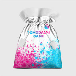 Мешок для подарков Tomodachi Game neon gradient style: символ сверху, цвет: 3D-принт