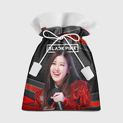 Мешок для подарков Rose Blackpink black red, цвет: 3D-принт