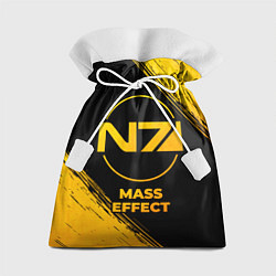 Мешок для подарков Mass Effect - gold gradient, цвет: 3D-принт