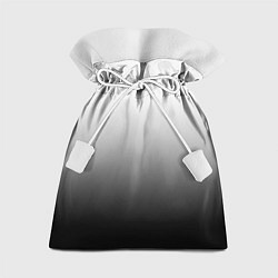 Мешок для подарков Бело-чёрный градиент, цвет: 3D-принт