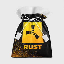 Мешок для подарков Rust - gold gradient, цвет: 3D-принт